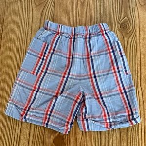 Kaye Hughes Red, White and Blue Plaid Cargo Shorts Boy’s Size 5